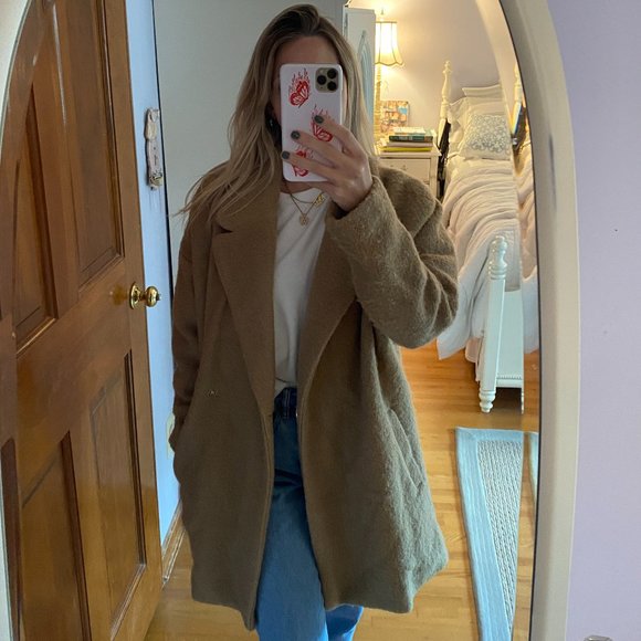 Forever 21 Camel Coat - Picture 1 of 5